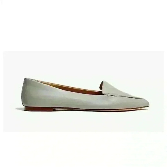 J.Crew Edie Loafer Leather Pointed Flats - Picture 1 of 7